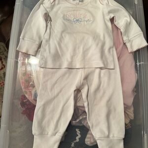 White Kids Matching Set